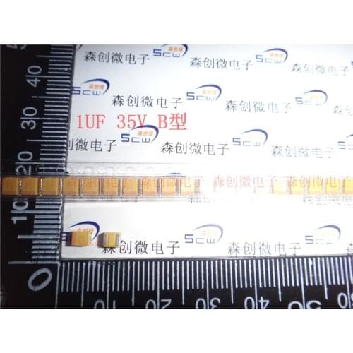 SMD tantalum capacitors 1 uf 35 v type B 3528/1210 105 v TAJB105K035RNJ original AVX