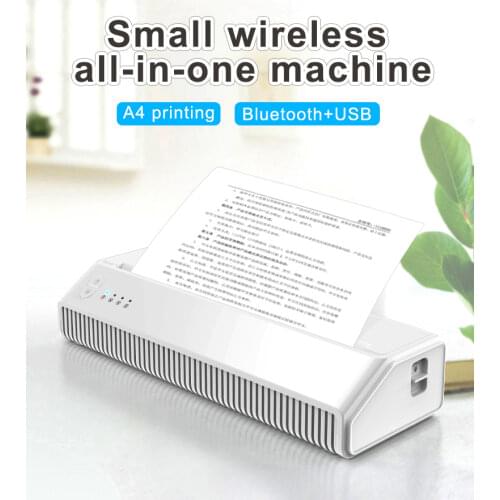 Bluetooth A4 Thermal Printer Tattoos Printing Test Paper Document Photo Printer IOS Android PC USB Free APP Mobile Printer