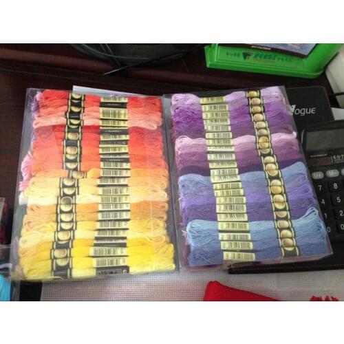 Higher quality Similar DMC threads 447 Pieces Embroidery Cross Stitch Floss Thread 6 Strand -YOUR COLOR