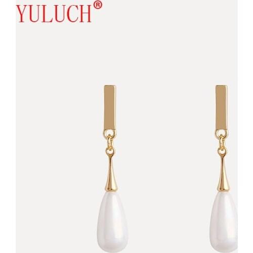 YULUCH 2018 Bohemian long pearl elegant fashion women jewelry earrings zinc alloy pendant party gifts