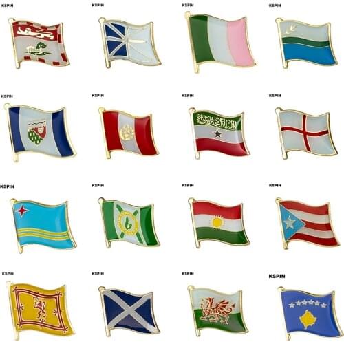 Flag Laple Pin Badge Brooch PEI NEW FOUNDLAND NEW FOUNDLAND LABRADOR NWT Peru Somalia England ARUBA CAPE BRETON