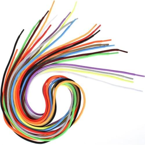 1 Pair 100cm Round Waxed Coloured Shoelaces Polyester Solid Shoes Strings Boot Sport Shoe Laces Cord