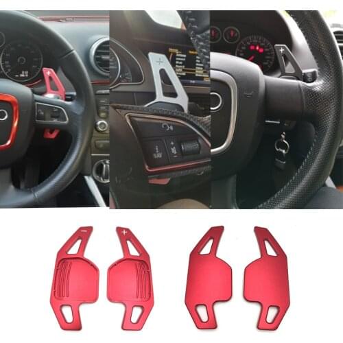 2pcs/lot Car Steering Wheel Shift Paddle Shifter For Audi A3 A4 A4L A5 A6 A7 A8 Q3 Q5 Q7 TT S3 R8