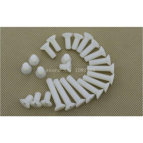 50Pcs M2.5 M3 M4 Nylon Plastic Countersunk Head Phillips Socket Screw