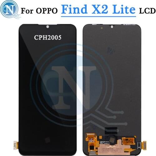 6.4" AMOLED For OPPO Find X2 Lite CPH2005 LCD Display Touch Screen Digitizer Assembly Replacement For OPPO Find x2lite LCD