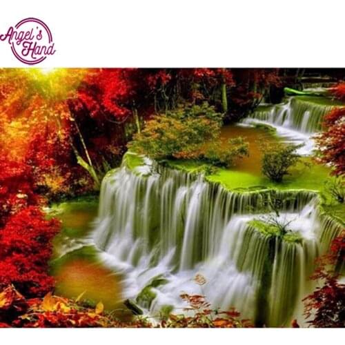 Full diamond embroidery Autumn falls 5d diy diamond painting cross Stitch full square drill Rhinestone mosaic decor