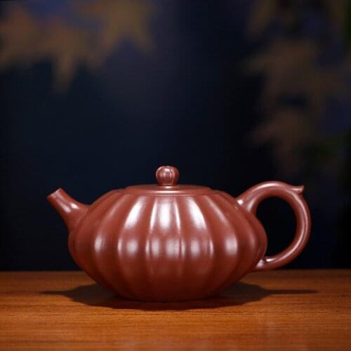 Authentic yixing masters all hand recommended undressed ore purple mud jin zhu wen coincided pot of tea kettle