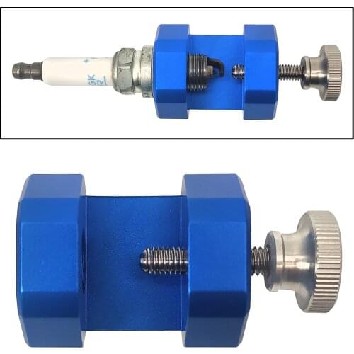 Car Sparkplug Gap Tool 14mm Threaded Billet Aluminum Caliper Gapper Gapping