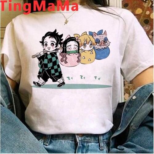 Demon Slayer Kimetsu No Yaiba Tanjirou Kamado t-shirt male couple kawaii harajuku kawaii streetwear t-shirt t shirt tumblr