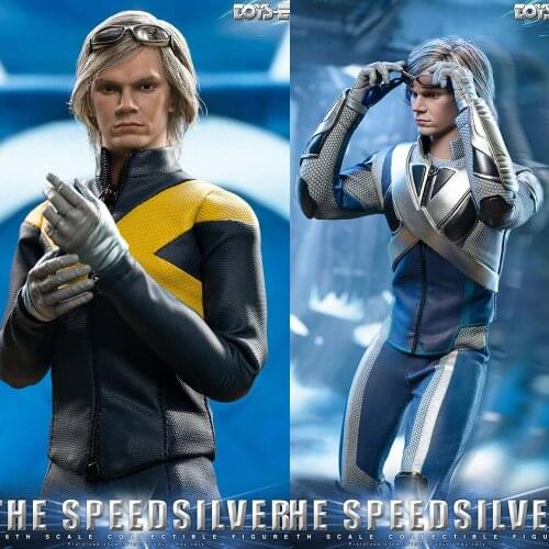 For Collection 1/6 Scale Speedsilver Evan Peters Model with Ultimate Combat Suit Full Set Action Figure Model for Fans Gifts