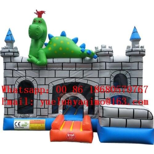 China Guangzhou) inflatable slides,Castle slides Blue Dragon slide CHA-115