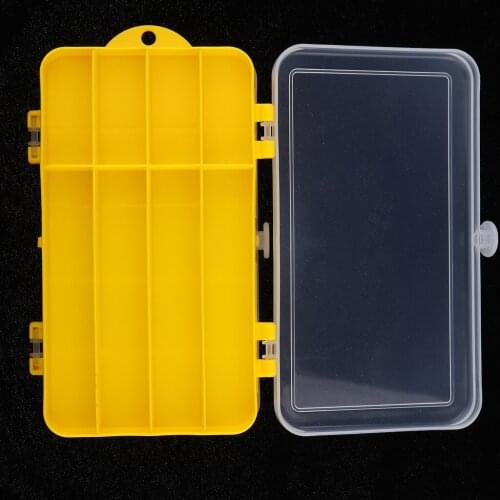 Fishing Lure Boxes Plastic Portable Storage Case Double Layered Box for Fishing Tackle Beads Buttons and Small Jewelries