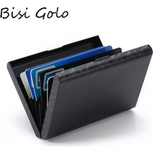 BISI GORO 2020 New Wallet for Men and Women Metal Plastic Card Holder Travel Wallet Passport Holder Document Organizer Wholesale