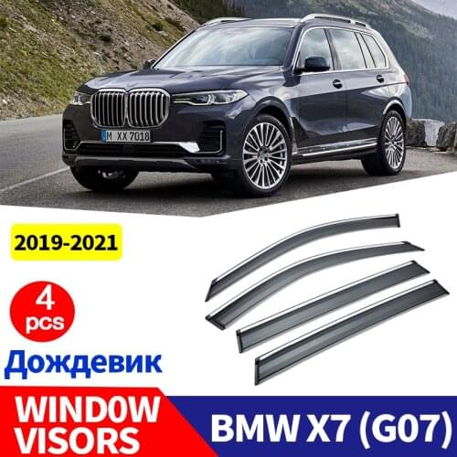 FOR BMW X7 G07 WINDOW VISORS Smoke Weather Shield Window Visor Sun rain Deflector sun Car Rain Guard Accessories Auto Styline