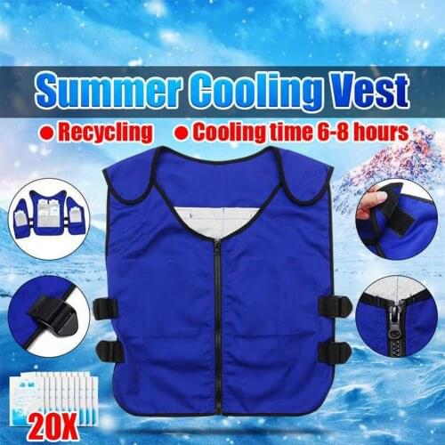 Summer Ice Cooling Vest Creative Cooling Clothing Heatstroke Vest Cooling Jacket For Camping Fishing Hiking Factory Industry