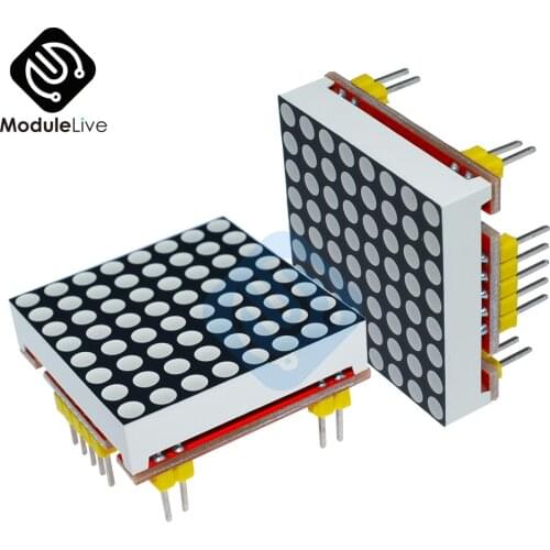 Red LED Dot MAX7219 Matrix Common Cathode Microcontroller Display Module Control 5V/3.3V LED Matrix 8x8 8*8 for 8 x 8 Arduino