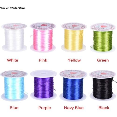 10M/Roll Colorful Stretchy Elastic Cord Crystal String Wire For Jewelry Making Beading Bracelet Wire Fishing Thread Rope
