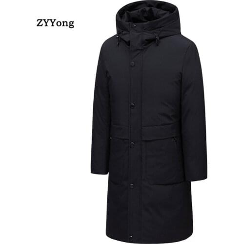 New 2020 Men Winter Jacket Coat Fashion Quality Cotton Long Padded Windproof Thick Warm Brand Clothing Hooded Male Parkas