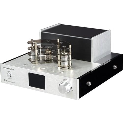 2021 NEW Accusound HIFI non-destructive playback tube tube amplifier power amplifier desktop 2.0 bluetooth fever power amplifier
