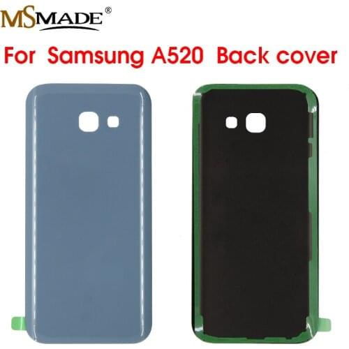 Original For SAMSUNG Galaxy A5 2017 A520 A520F Back Battery Glass Cover Rear Door Housing Case Replacement Parts