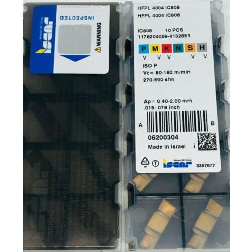 ORIGINAL 10PCS CARBIDE INSERT HFPL 4004 IC808
