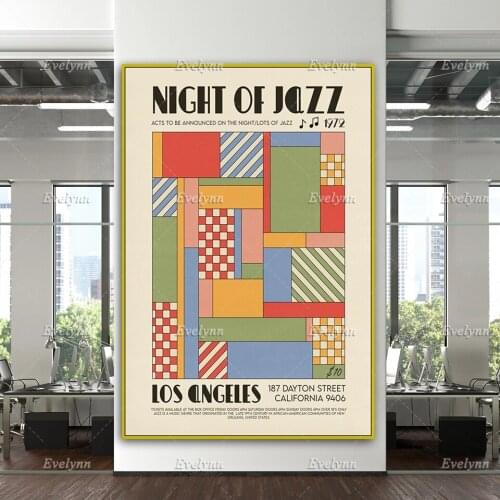 The Los Angeles Jazz Art Print Posters Home Decor Canvas Wall Art Prints Living Room Decoration Unique Gift