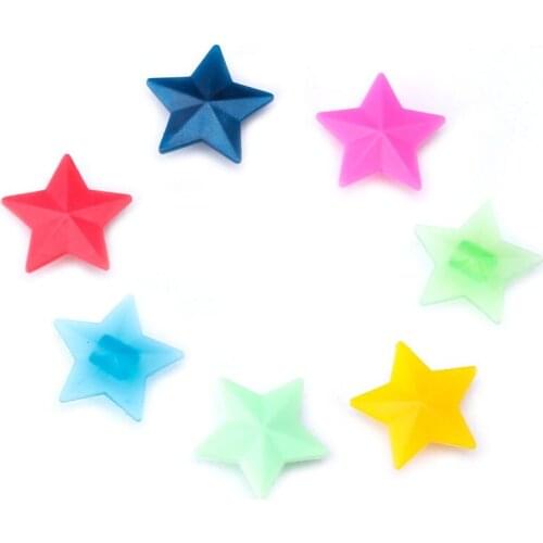 36pcs Plastic Wheel Spoke Colorful Star Decoration MTB Cycling Bicycle Bike New N0PC