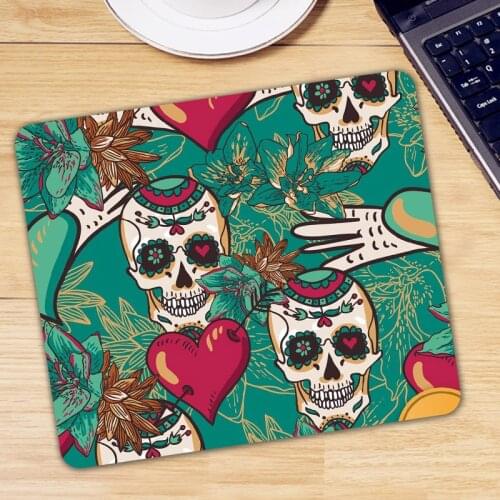 Sugar Skull Mouse Pad Anti-Slip Laptop PC Mice Pad Mat Mousepad For Optical Laser Mouse Promotion