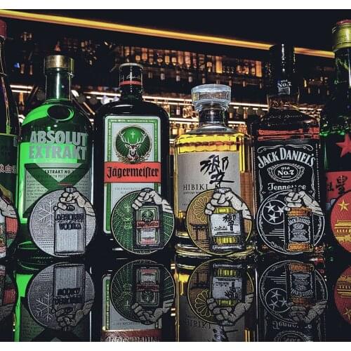 Creativity Enjoy While One Can Embroidery Patches Wine Bottle Tactical Badge For Clothing Backpack Jacket Stripes Armband