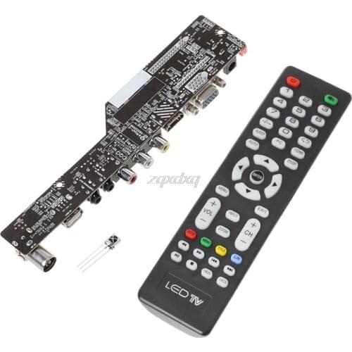 Universal LCD Controller Board Resolution TV Motherboard VGA/AV/TV/USB Interface Driver Board Dropship
