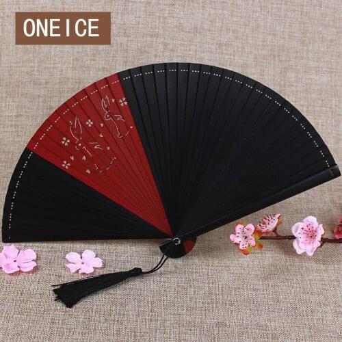 Japan And The Wind Of All Bamboo Fan Carved Hollow Archouflage Handicraft Cartoon Gift Chinese Style Hand Fans Culture