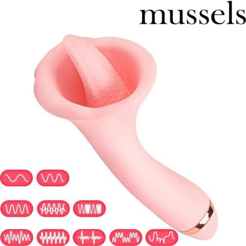 Tongue Vibrator USB Vibrating Egg Female Nipple Sucker G-spot Vagina Massage Oral Licking Clitoris Stimulator Sex Toys for Women