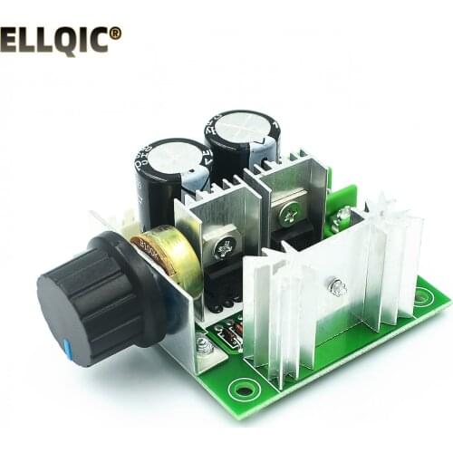 12V-40V 32V 10A Auto PWM DC Motor Speed Controller Regulator Governor with Knob Switch Volt Regulator Dimmer 400W Board Module