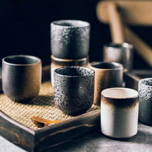 150ml 200ml Japanese Style Teacup Water Cup Stoneware Ceramic Hand-painted Kungfu Teacup Cuisine Drinkware Coffee Cup