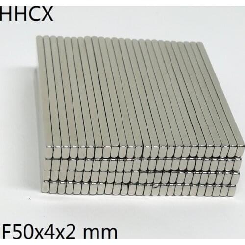 5 10 20 50pcs/lot magnet 50*4*2 mm N35 Strong NdFeB Rare Earth Magnet 50x4x2 Neodymium Magnets 50 x 4 x 2 for moto