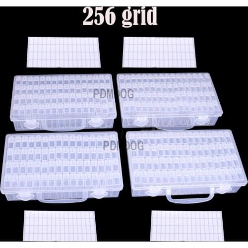64/32 Gird Diamond Painting Box Storage Tool Accessories Bead Container Rhinestone Diamond Embroidery Stone Storage Box