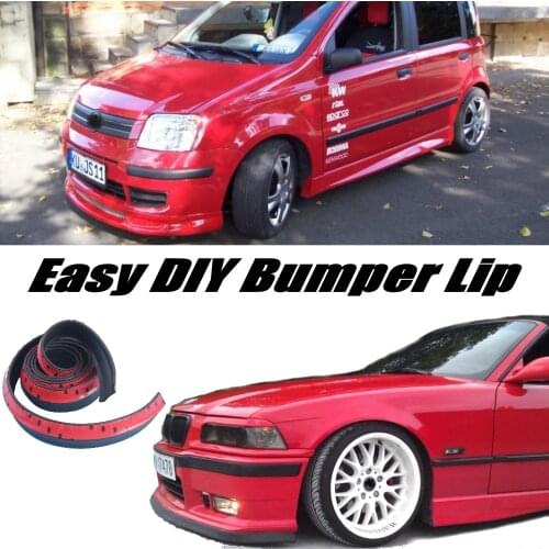 Bumper Lip Deflector Lips For Fiat Panda 169 MK2 2003~2012 Front Spoiler Skirt For Tuning / Body Kit / Strip