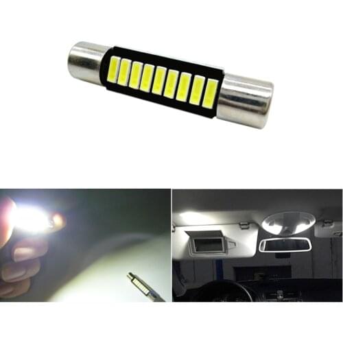 White 28mm 29mm 31mm 4014 SMD Fuse Vanity Mirror Light Bulb Festoon 6614 Fuse LED Light 6641 Car Interior Sun Visor Vanity Light