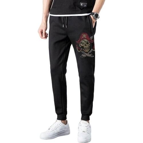 Hot drill top quality Streetwear Mens jogger Pants Hip Hop Casual Male Track Trousers Fashion Rhinestones Men Pants 4XL