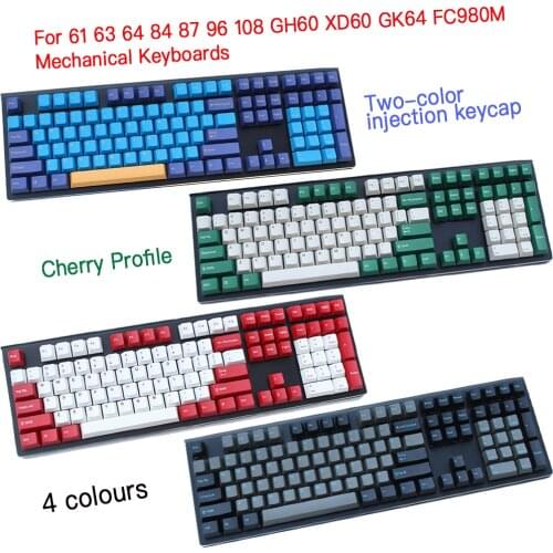 Double Shot OEMⅡ Profile Thick PBT Keycaps for MX Switches 61 63 64 84 87 96 108 GH60 XD60 GK64 FC980M Mechanical Keyboards