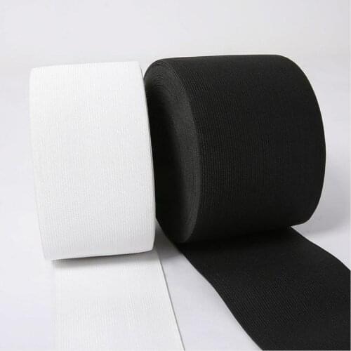 5Meters 7.5/8/8.5/9/9.5/10 CM White/Black Nylon Elastic Bands Garment Trousers Sewing Accessories DIY Elastic Bands