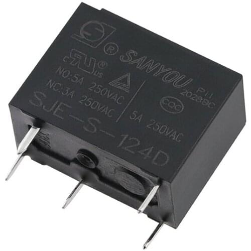 HOT NEW 24V relay SJE-S-124D SJE S 124D SJES124D One assembly for 24VDC DC24V 24V 3A 5PIN