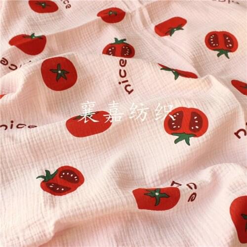100x135cm Tomato Printed Cotton Fabric Cotton Twill Childrens Fabric Baby Cotton Bedding Fabric