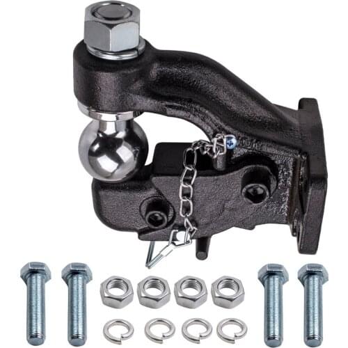 8000kg Pintle hook with combination 50mm tow ball rated 3.5ton HITCH TRAILER 4WD