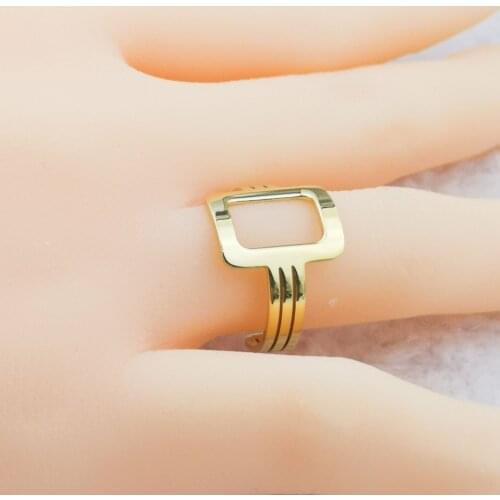 Ring Steel Hot Sell Classic Style Gold Color Luxury Women Fashion Jewelry