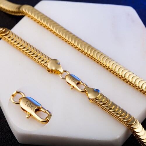 2018 Hot sale chain S925 Silver color necklace, snake bone scale necklace for women gold necklace Silver color necklace N07
