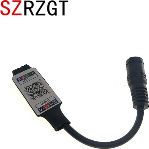 Mini RGB Bluetooth Controller Music Bluetooth Smart Controller Light Strip Controller For 5050 RGB LED Strip DC5-24V
