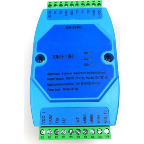 8 channel temperature and humidity acquisition module sensor module AM2301 AM2302 DHT21 DHT22 acquisition