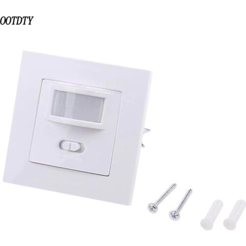 220-240V AC Wall Mounted 9m Automatic PIR Infrared LED Motion Sensor Switch
