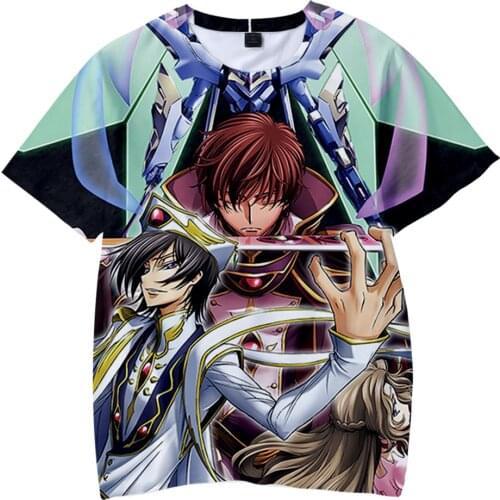 2021 New Code Geass 3D Print ChildrenT-shirt Boy/Girl Kids Short Sleeve T Shirt